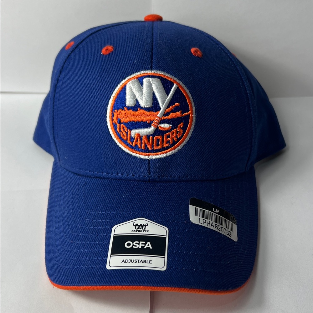 New York Islanders Adjustable Hat MLB Licensed OSFA NHL Blue Cap